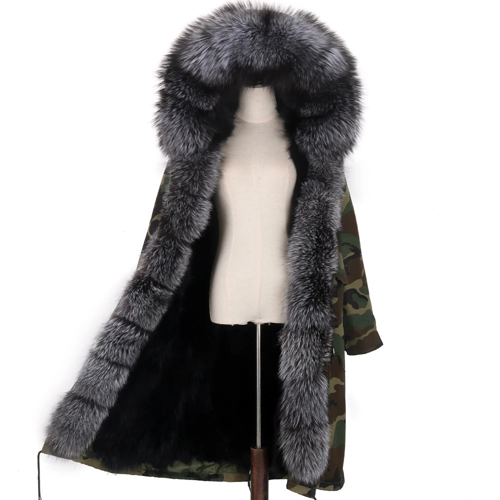 Новинка 2021 водонепроницаемая парка пальто с подкладкой из натурального меха