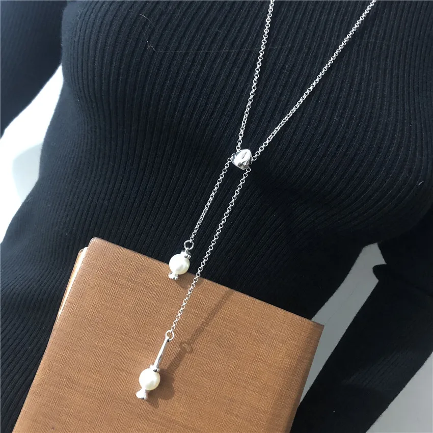 Женская цепочка с подвеской Anslow креативный дизайн винтажная для свитера подарок