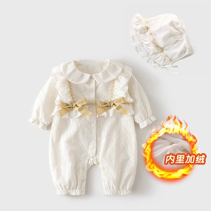 

Детский цельный Осенний комбинезон на возраст 0-2 года