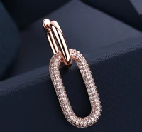 wholesale new luxury crystal earring needle ear stud ring fine jewelry eardrop earrings fashion accessories women lady gifts