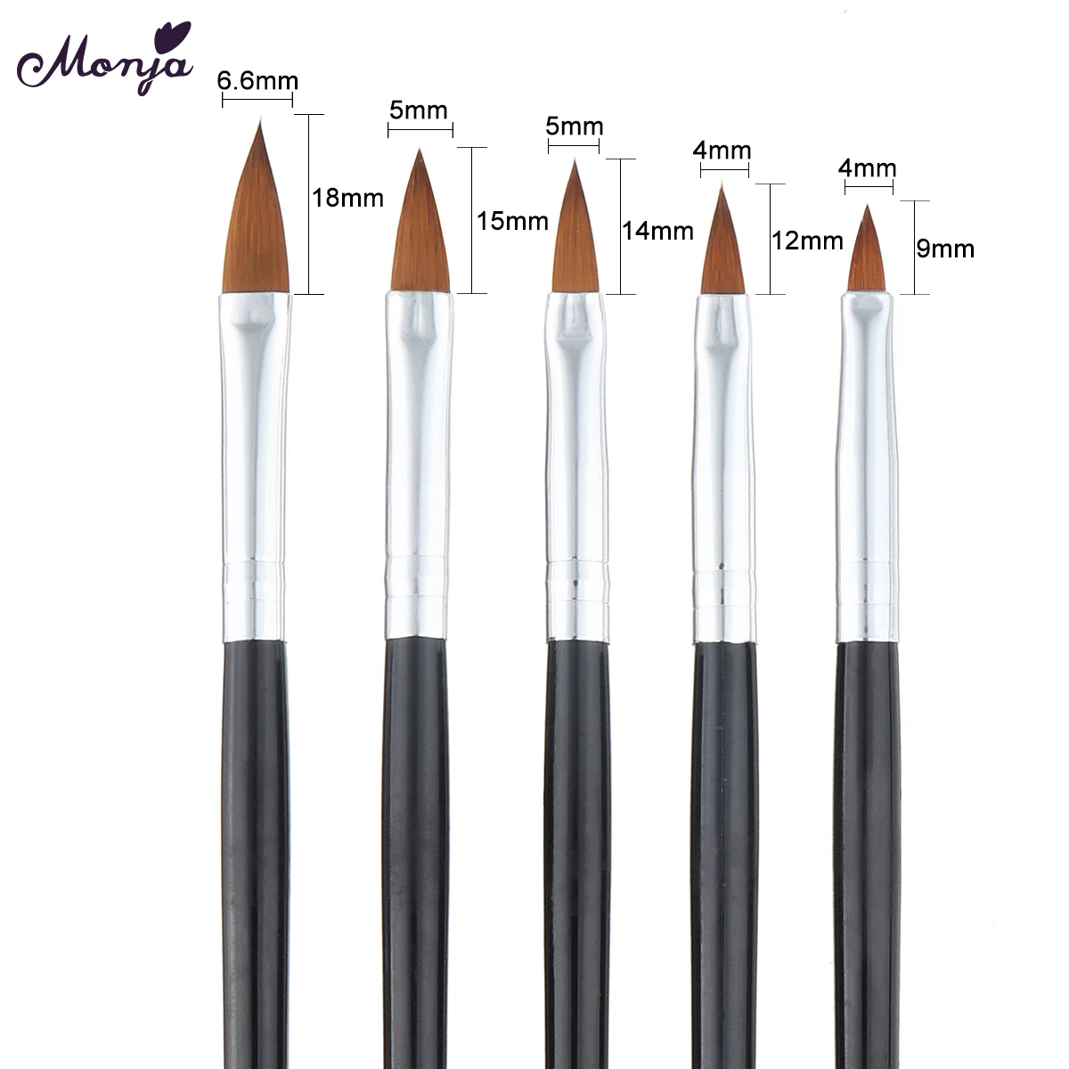 Monja 5 шт./компл. для дизайна ногтей акриловая жидкая пудра УФ лак наращивания геля