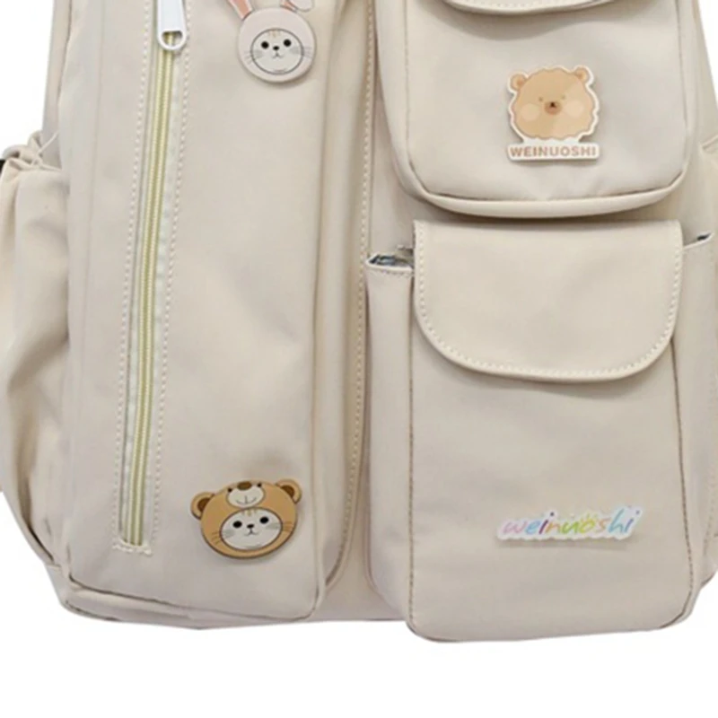 

Schoolbag Female Harajuku Korean College Style Student Backpack Japanese Hong Kong Style Tooling Travel Backpack