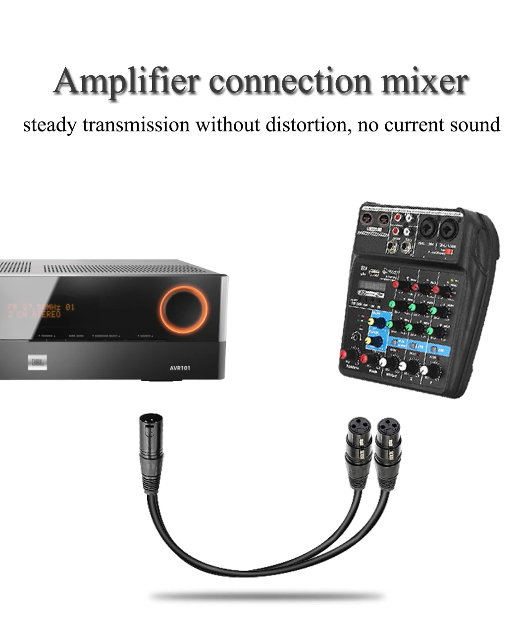 Jorinдо 0 3 м/футов XLR гнездовой к двойному Штекерный аудиокабель 3-отверстие 2 XLE