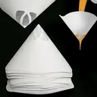 Сетчатый конический нейлоновый фильтр для краски, 50 шт., фильтрующая трубочка, воронка для одноразовой бумаги, фильтр для краски 100