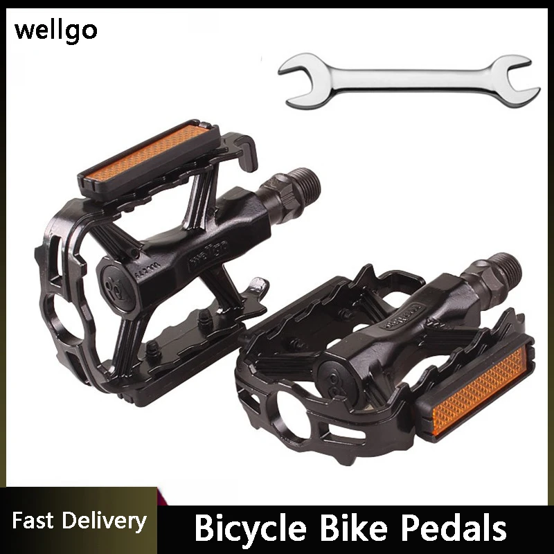 

Wellgo Сверхлегкий подшипники уплотнения велосипед педали велосипеды нейлоновый дорожный велосипед bmx Mtb Плоские Педали на платформе детали для велосипеда аксессуары