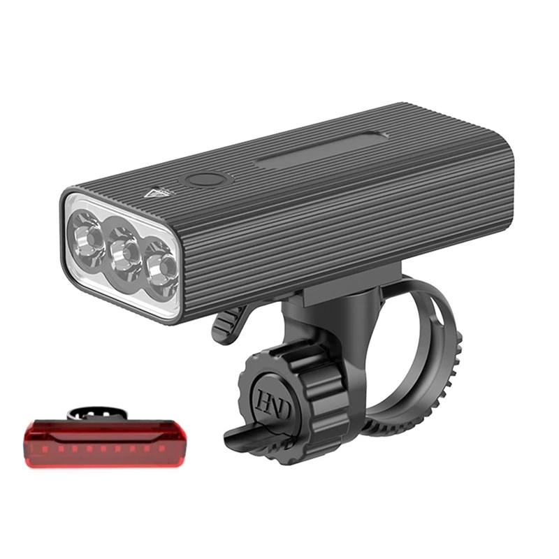 

Bicycle Light Set Rechargeable Bike Light Super Bright Headlight Tail Light Waterproof Riding Lights for Night Cycling