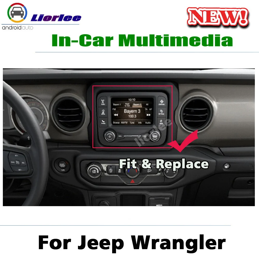 Автомобильный GPS DVD мультимедийный плеер для Jeep Wrangler JL 2018-2020 Android Радио Аудио
