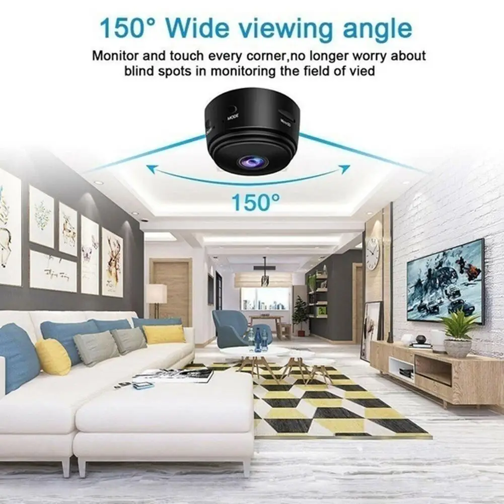

A9 Mini Camera 1080 Web Camera Wireless Wifi IP Suitable For Home Security Dynamic Tracking DVR Night Vision Webcam