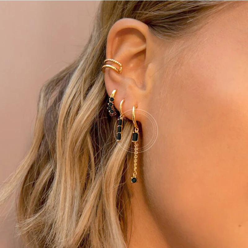 Серьги-гвоздики женские из серебра 925 пробы с фианитами | Украшения и аксессуары