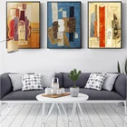 Картина на холсте со всемирно известной абстрактной гитарой Пикассо, плакаты и принты, настенные картины для гостиной, спальни, домашний декор