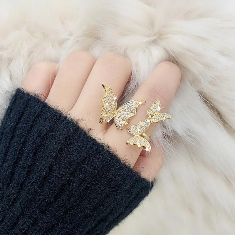 

Rings for Women Butterfly Opening Ring Three Dimensional Butterfly Fashion Index Finger Women's Fashion Gift