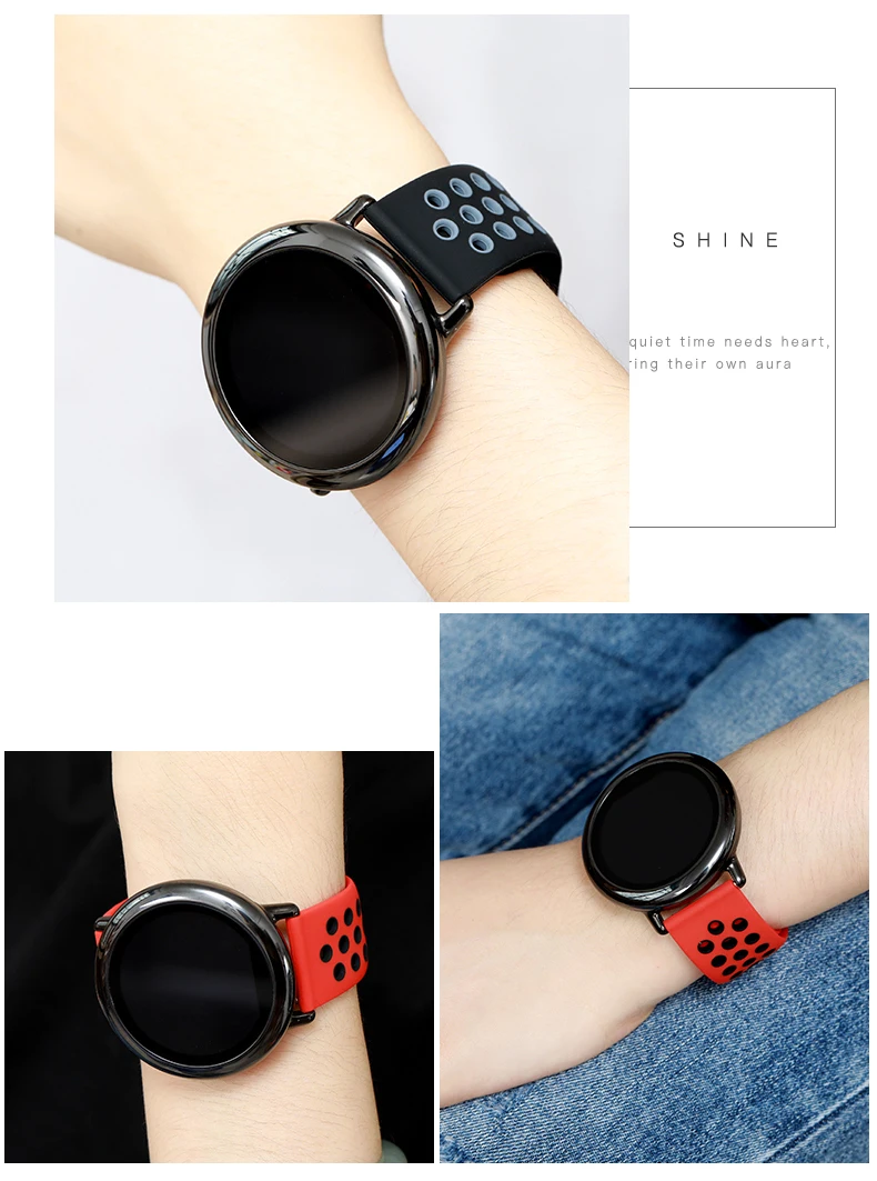 20mm/22mm watch band for Huawei GT/2/2E/Pro Samsung gear s3 Frontier/S2 bracelet Galaxy watch 46mm/42mm/Active 2/3 45mm Strap