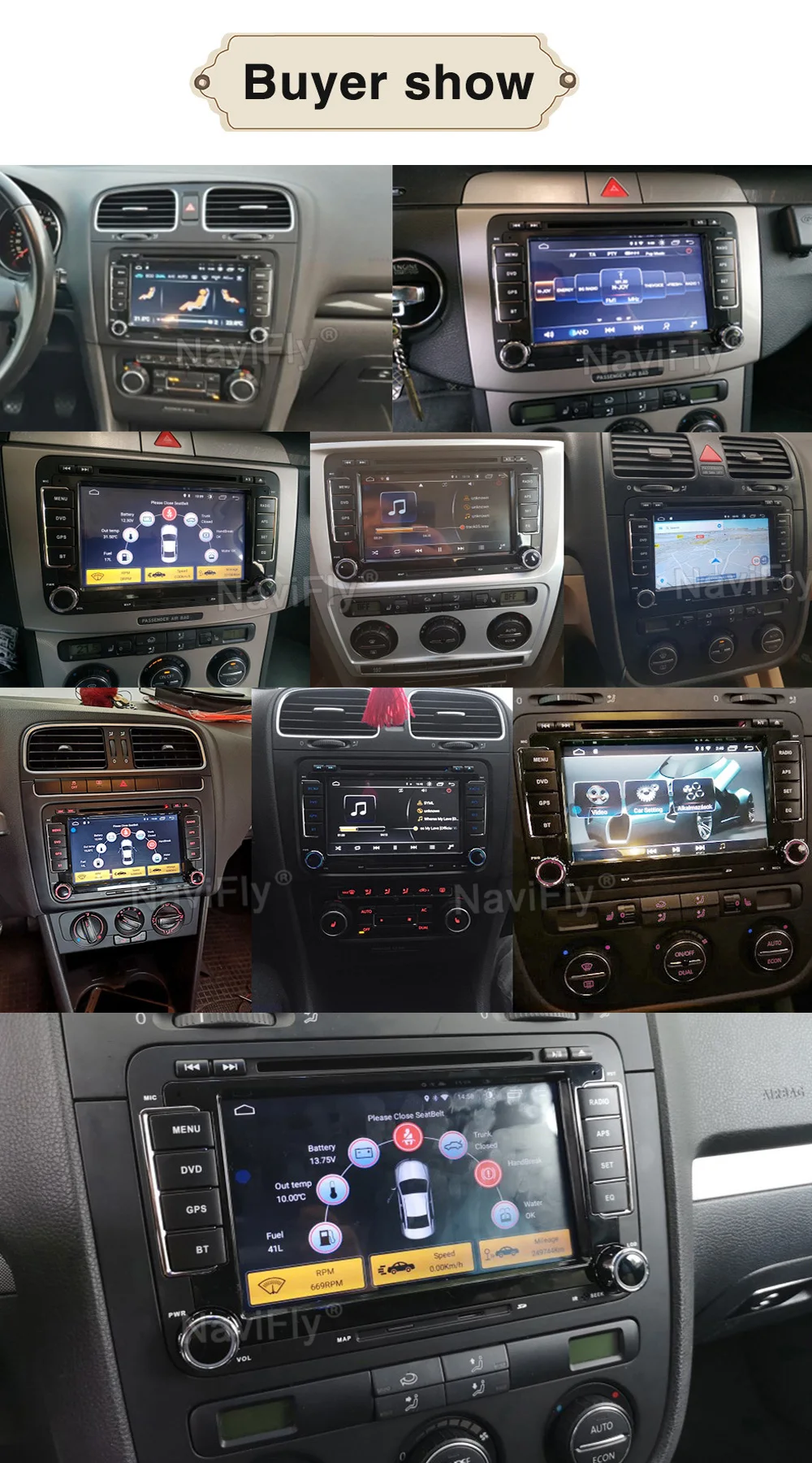 Автомобильный мультимедийный плеер 4G LTE DSP Android радио аудио GPS для VW Volkswagen SKODA GOLF 5