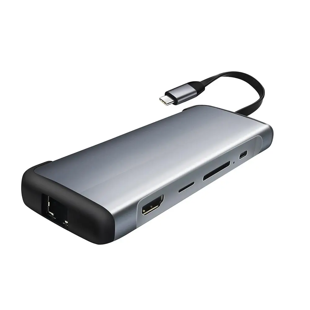 USB концентратор LIOEO Тип C 3 1 для RJ45 гигабитный Ethernet кардридер SD/TF HDMI адаптер с аудио