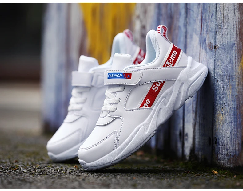 Autumn and winter leather sneakers cheap boys shoes casual shoes
