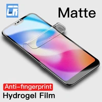 no fingerprint matte hydrogel film for xiaomi note 10 pro mix 4 3 screen protector for redmi k30 5 plus 6 pro safety film case