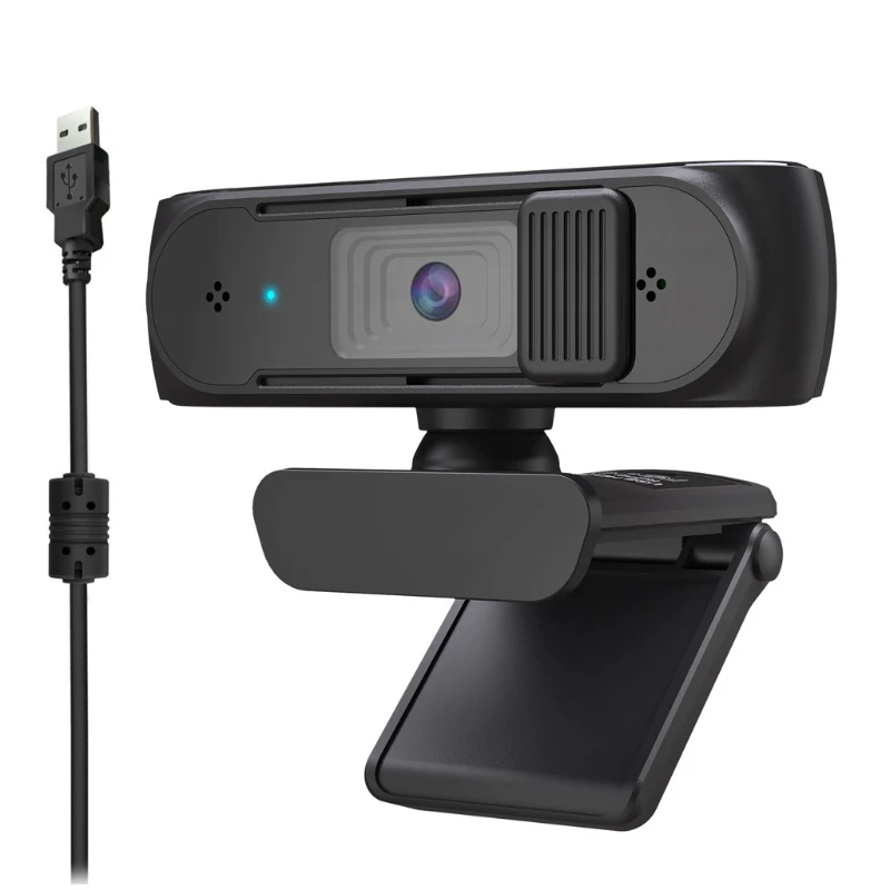 

R58B Webcam with Microphone 5 Megapixel Auto Focus 1080P USB Camera for PC Desktop