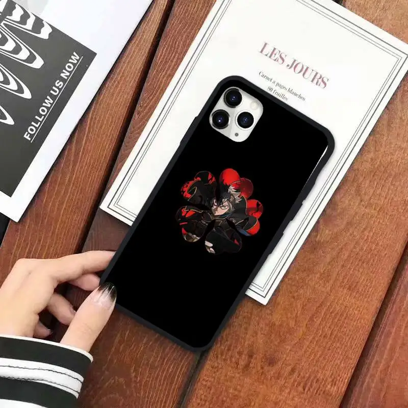 

Dark Black Clover Japan anime Phone Case for iPhone 11 12 pro XS MAX 8 7 6 6S Plus X 5S SE 2020 XR