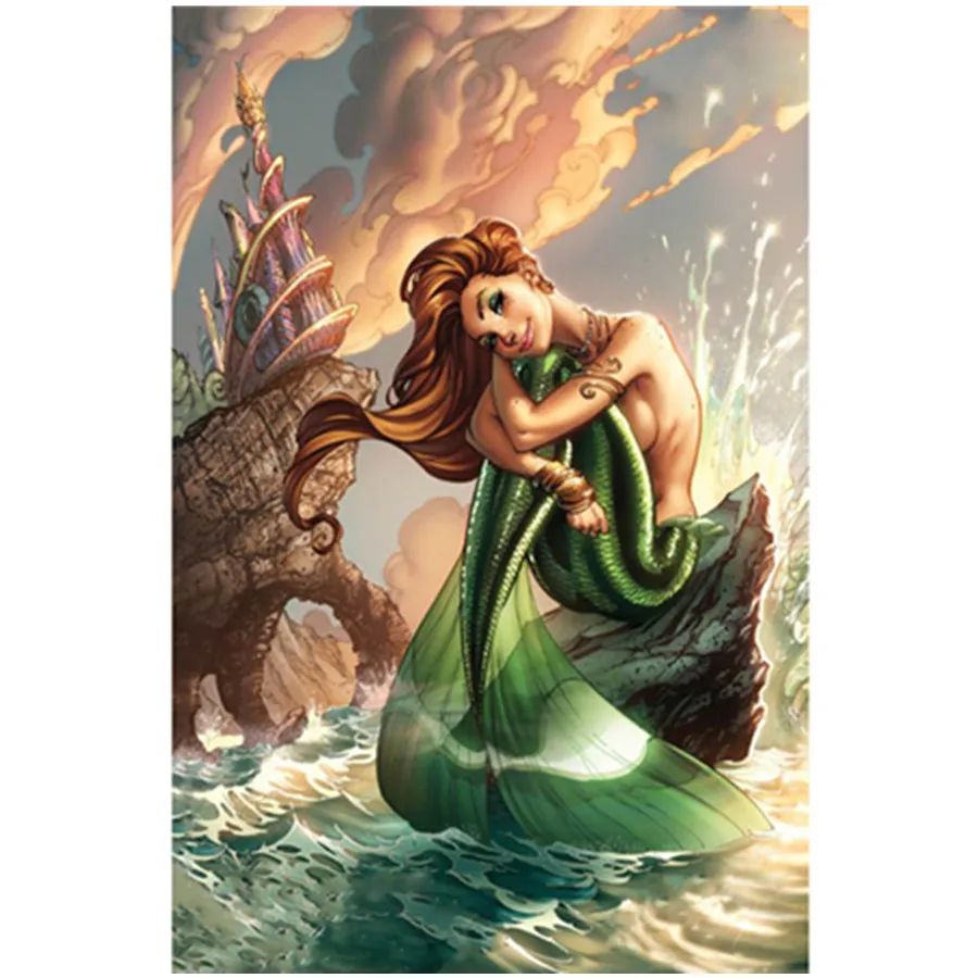 

5D серия "Русалка" алмазов картина Алмазная Вышивка крестом мозаика Стразы домашний декор