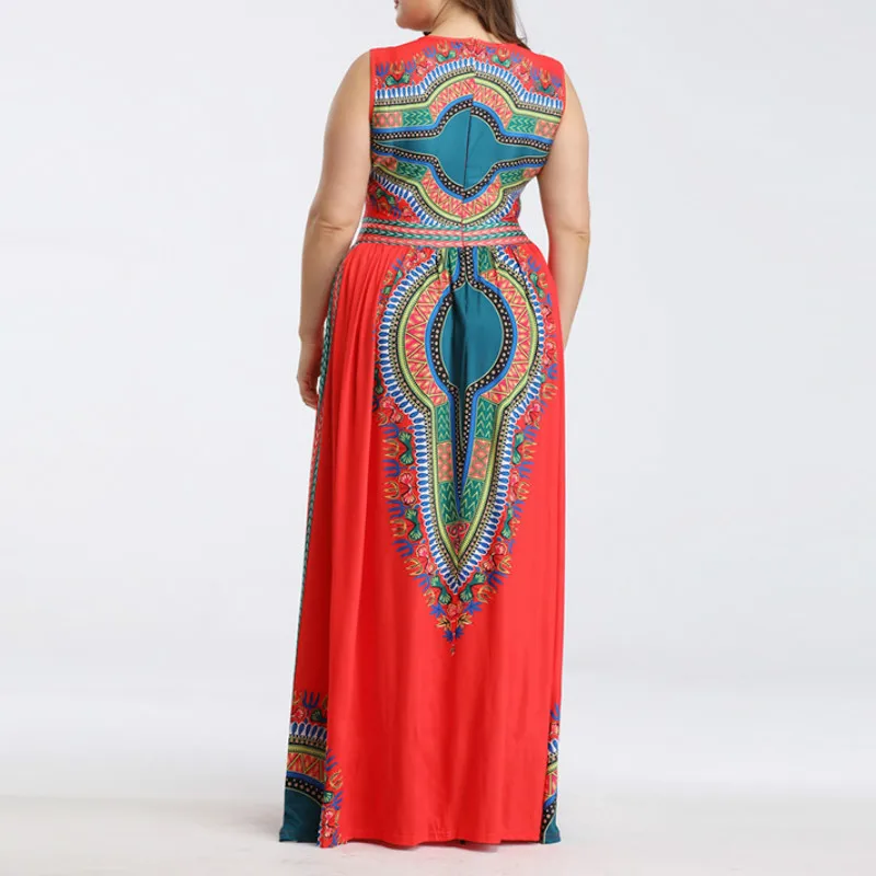 FNOCE Новое поступление 2019 летнее элегантное модное платье в африканском стиле для