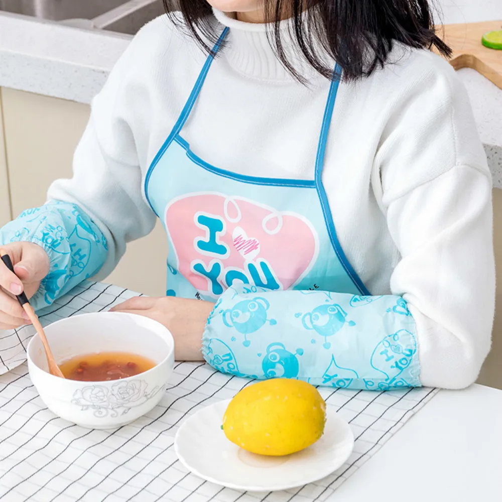 Домашний повседневный фартук для уборки милый мультяшный водонепроницаемый без