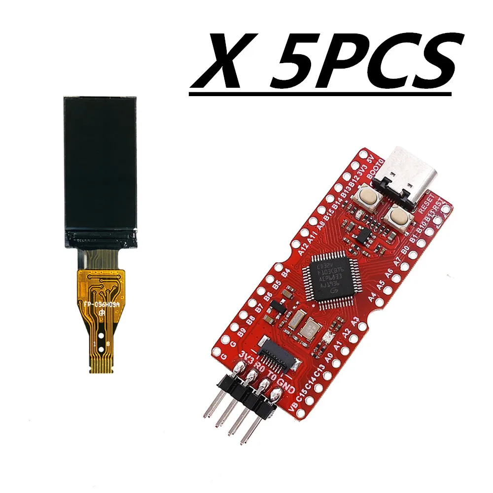 5 шт. Longan Nano RISC-V GD32VF103CBT6 макетная плата 0,96 дюймов TFT HD IPS дисплей 80*160