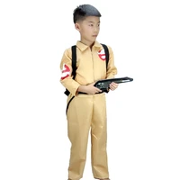 ghostbuster cosplay kids halloween costume suitable 3 9 years child jumpsuit cloths movie costume