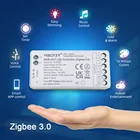 Светодиодная лента Zigbee 3.0, лампа с управлением RGB, RGBW + CCT, работает с приложением Alexa Echo Smartthings Tuya, с голосовым управлением
