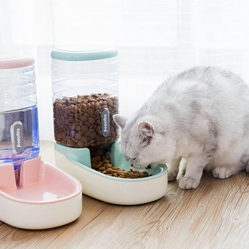 3.8L Pet cat автоматические кормушки пластиковая бутылка для воды для собак большая емкость дозатор для воды для еды кошки собаки миски для кормления поилка