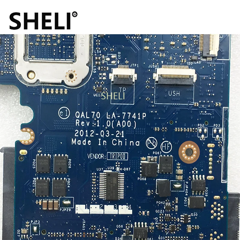 Материнская плата SHELI для ноутбука DELL Latitude E6330 материнская с внутренним