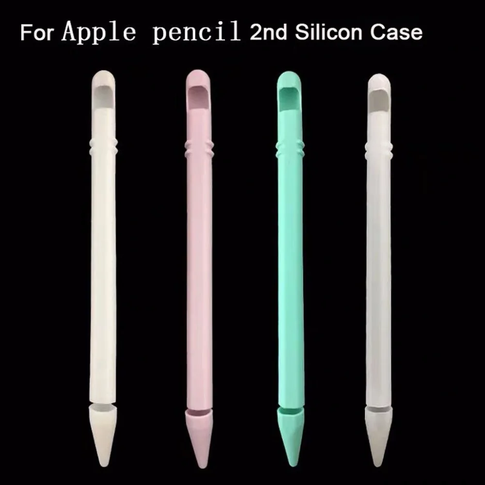 Новый мягкий силиконовый чехол защитный оболочка для Apple Pencil 2 Touch Pen 2018|Чехлы