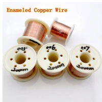 1000m 2000m wire weight coil copper winding wire magnet wire enameled 100gpc 0 05mm 0 06mm0 07mm0 08mm0 09mm