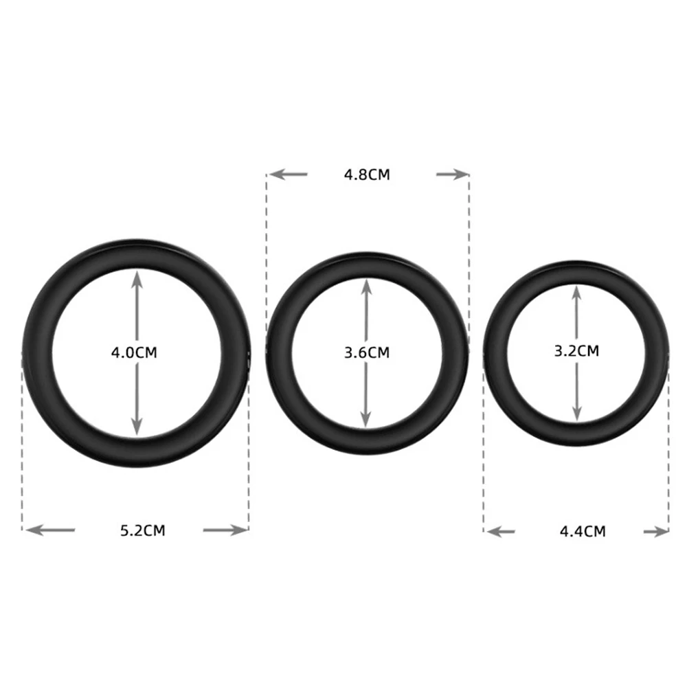 3 шт./компл. силиконовое кольцо для пениса Эрекционные кольца пенис рукав Для