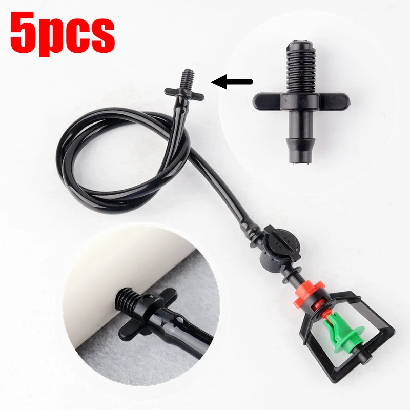 5 комплектов система полива Вращающаяся насадка|Наборы для полива| |