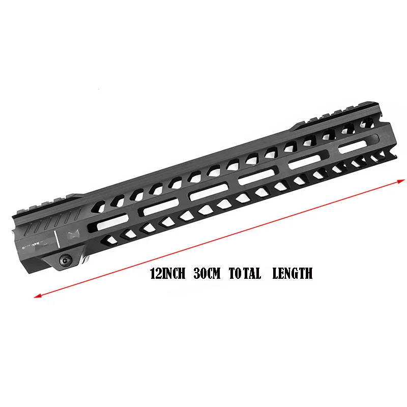12inch Totrait Тактический 7/10/12/13,5 дюймов поплавок Keymod Handguard Пикатинни страйкбол 15 M4 Handguard карабин квадратный Mout huntig - Цвет: 12inch