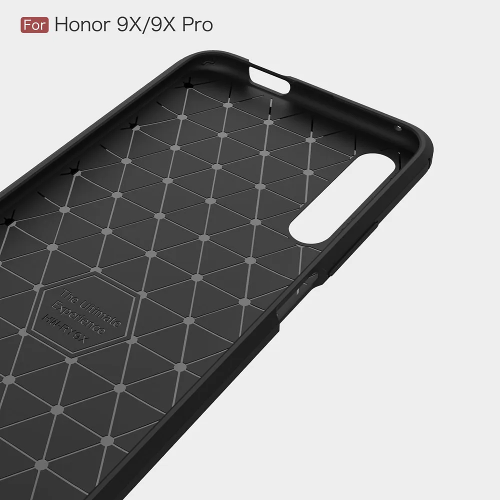 Чехол из углеволокна крышка 6.59For huawei Honor 9X Pro Чехол для huawei Honor 9X Honor9X Pro Чехол для телефона чехол-лента на заднюю панель