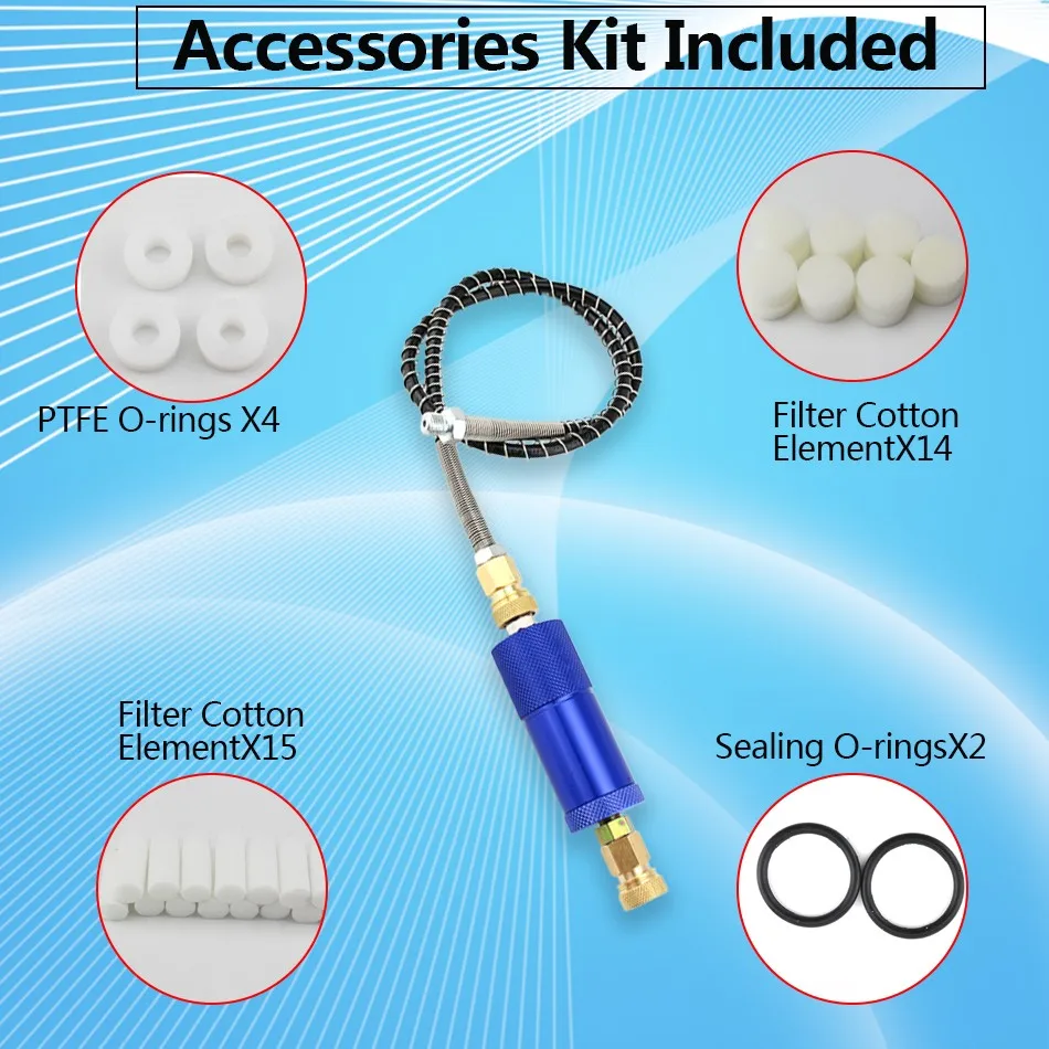 Ручной насос PCP для пейнтбола воздушный фильтр сепаратор воды и масла нитевая