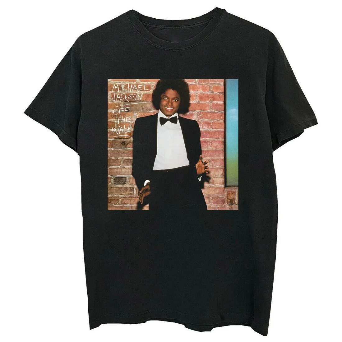 Аутентичный Майкл Джексон Off The Wall крупным планом облегающие топы футболка S 2XL