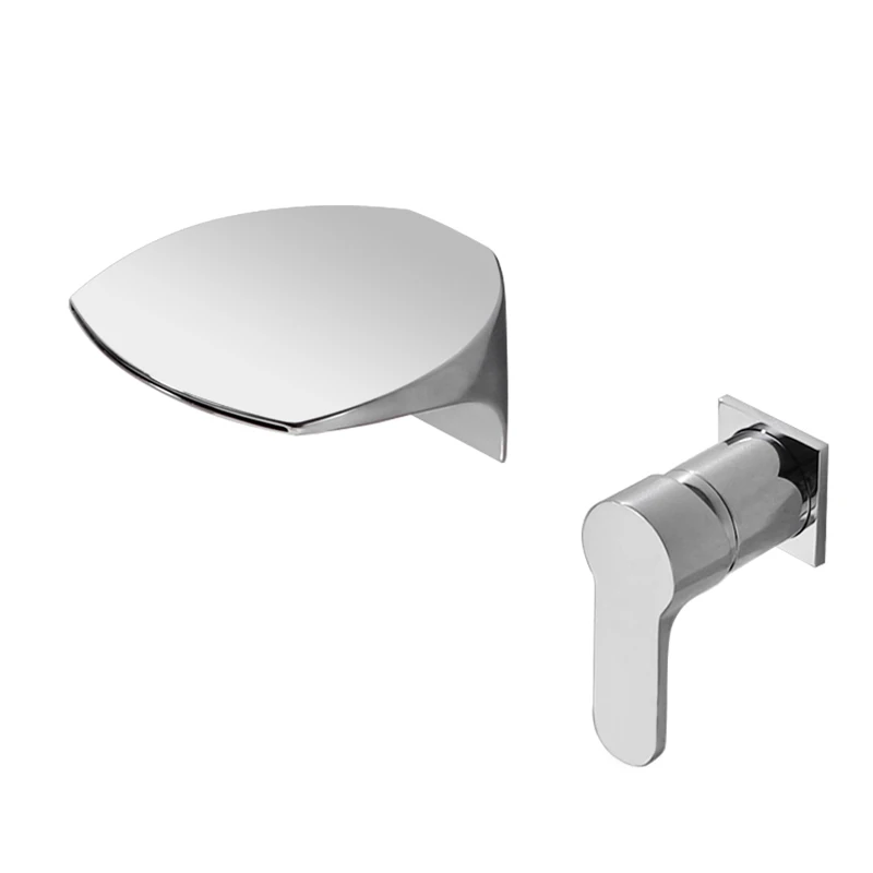 SKOWLL современный Ванная комната раковина кран светодиодный Водопад настенный