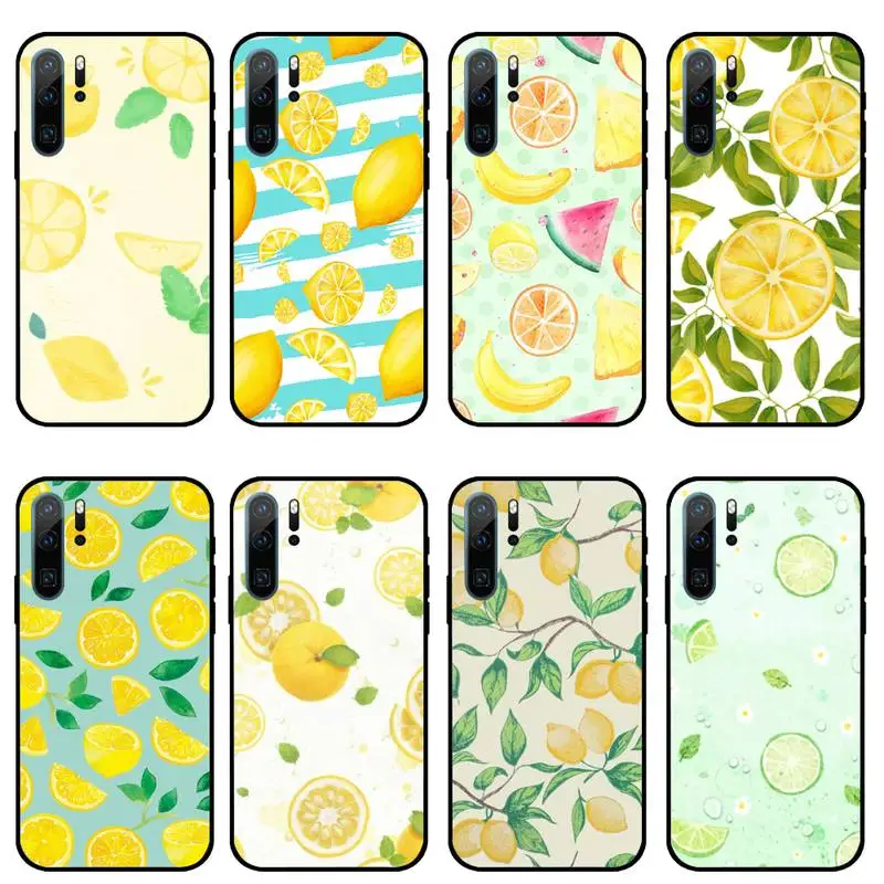 

lemon sunmmer yellow fruit Phone Case For Huawei honor Mate P 10 20 30 40 i 9 8 pro x Lite smart 2019 nova 5t