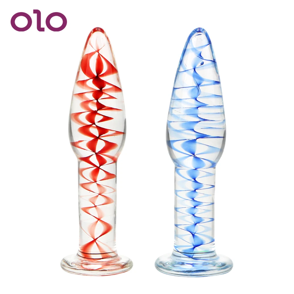OLO Adult Products Sex toys for Women Transparent Butt plug Female Masturbation Crystal Dildo Glass Anal Plug | Красота и здоровье