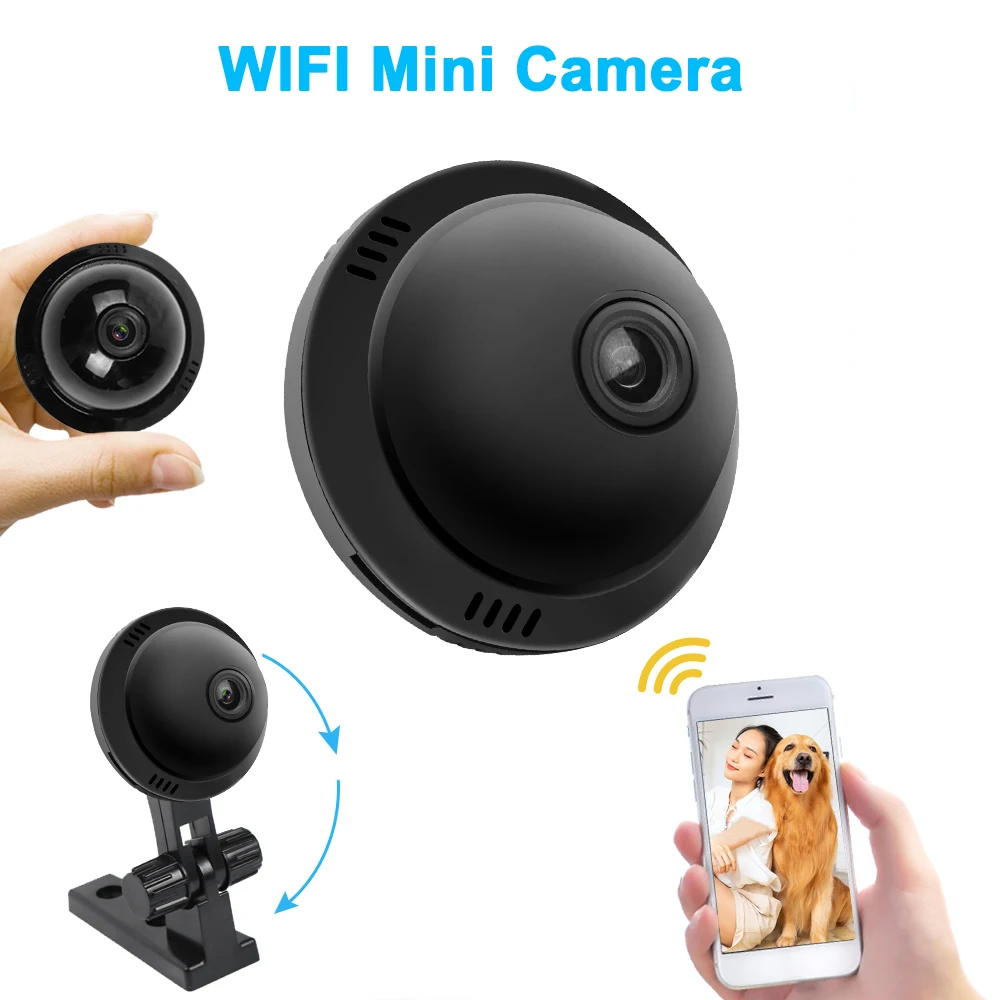Мини wifi IP камера беспроводная домашняя безопасность 2.0MP HD CCTV няня с ИК ночного