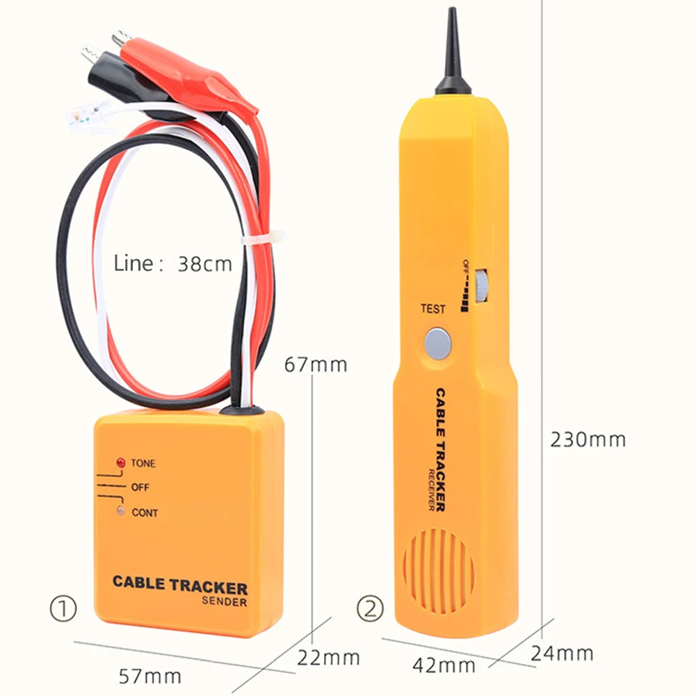

Diagnose Tone Line Finder Tracer Network Phone Telephone Wire Cable Tester Toner Tracking Transmitter Detector Networking Tools