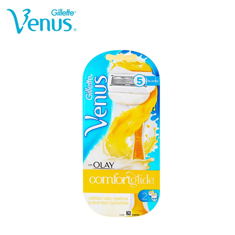 Бритва Gilltte Venus Olay удобная женская классическая Безопасная бритва лезвия для бритья Бритва для волос для девочек 1 держатель и 2 лезвия