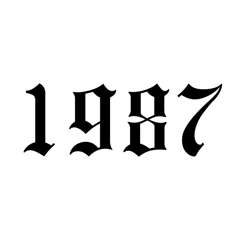 1987 Кольца для мужчин и женщин из нержавеющей стали с номером года на заказ, розовое золото, серебро, открытое мужское женское кольцо, модное обручальное свадебное ювелирное изделие - Цвет основного камня: 1987