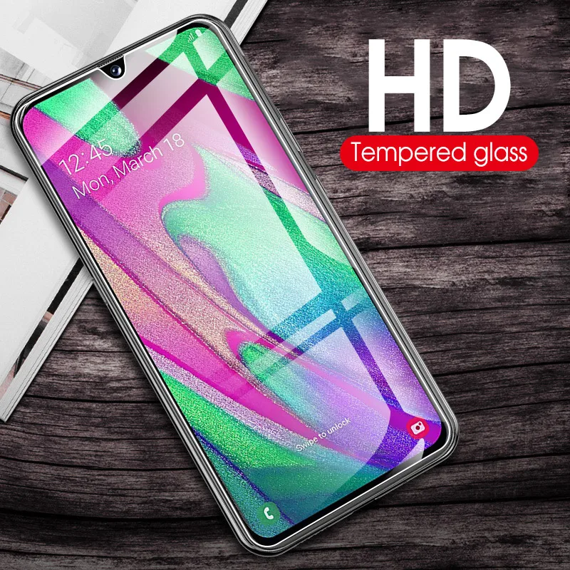 Изогнутое защитное стекло 9H закаленное для Samsung Galaxy M10 M20 M30 полноэкранная