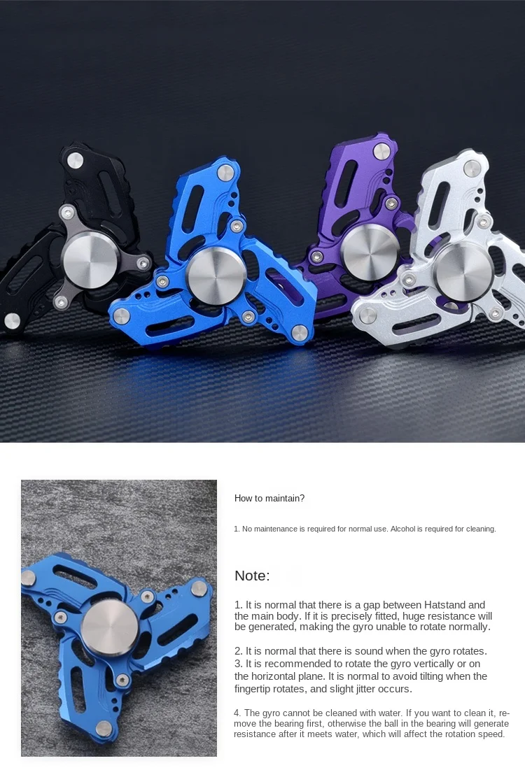 

Hand Spinner Advanced Trefoil EDC Fidget Hand Spinners Autism ADHD Finger Toy Hobbies for Adults Spinners Focus Relieve Stress E