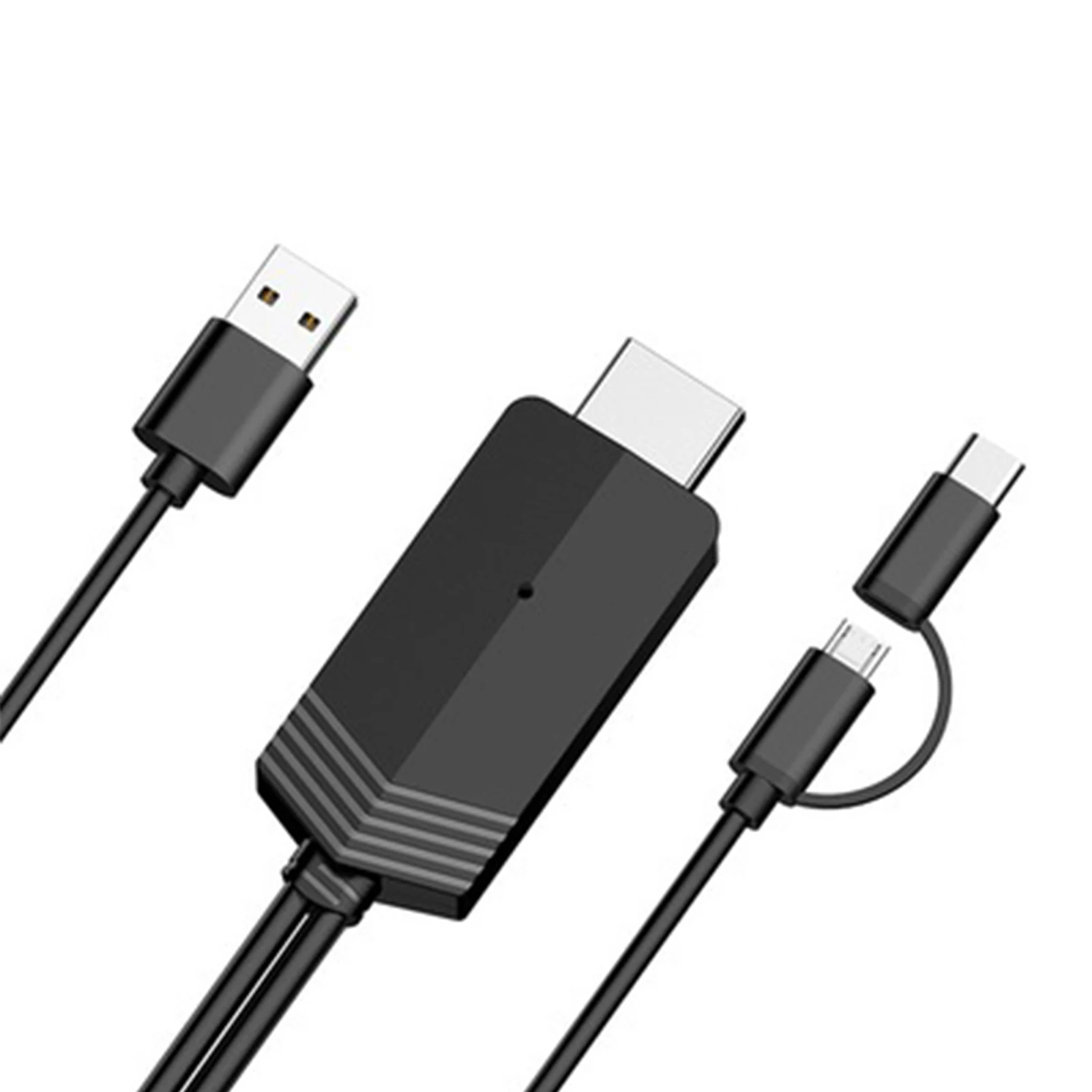 Переходник 2 в 1 Type-C медь аудио видео монитор кабель Micro USB для дома офиса проектора
