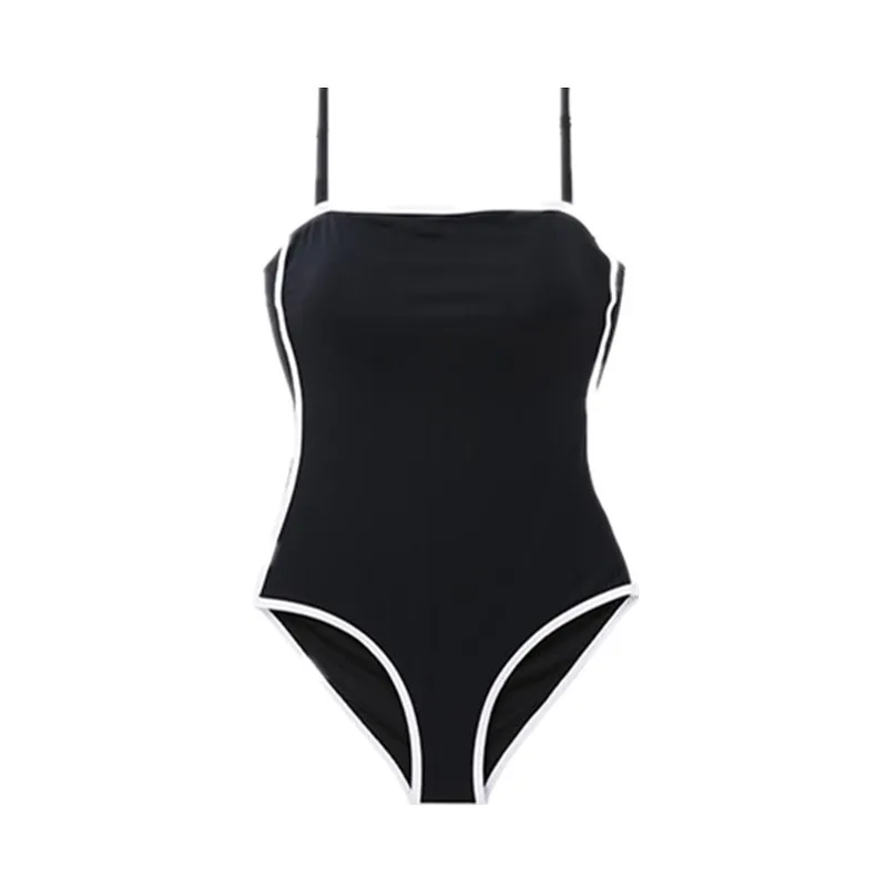 

Swim Suit Women Swimwear Bathing Swimsuit One Piece New Die Pure Color Ancient Bikini Solid Polyester Sexy With CUp Female Bath
