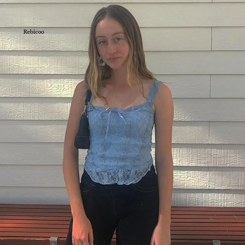 Сетчатый кружевной корсет укороченный топ с бантом в стиле Харадзюку волшебный